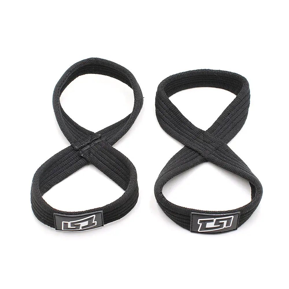 Fig-8 a Figure 8 Lifting Straps Black - Image 1
